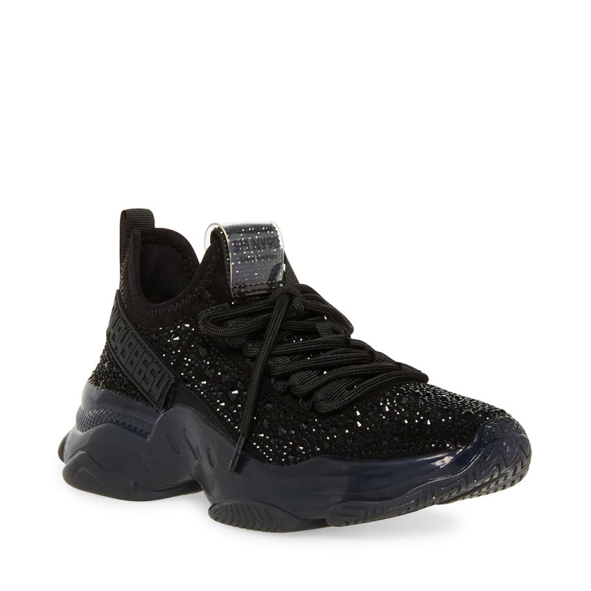 Black Steve Madden Maxima-r Women's Sneakers | PH 5912VSO